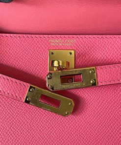 Alternative view of Hermes Kelly 20 Rose Azalea Epsom
